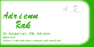 adrienn rak business card
