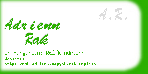 adrienn rak business card